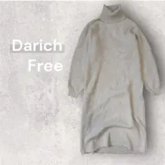 ダーリッチ ニットワンピース セーター 長袖 タートルネック 厚手 シンプル