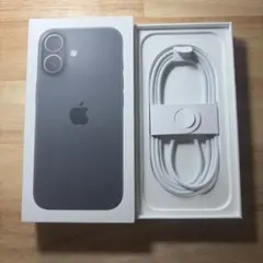 iPhone17 USB-Cケーブル 空箱 本体なし　黒色　ブラック