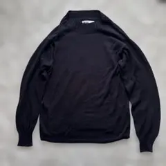 MHL. ☆マーガレットハウエル☆コットンニット☆セーター☆ブラック☆Ｌサイズのサムネイル