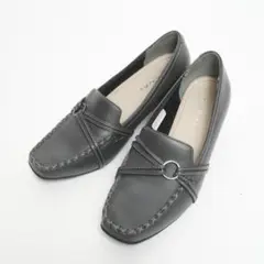 【未使用級】REGAL パンプス レザー スクエアトゥ 革靴 22.5cm