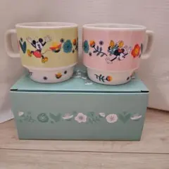 【未使用】 Disneyミッキー&ミニー ペアマグカップ