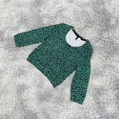 【良品】DIVIDED H&M 花柄カーディガン (9) レトロ カジュアル