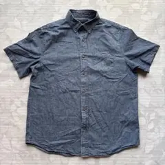 【美品】バナナリパブリック 半袖 デニムシャツ M コットン100%のサムネイル
