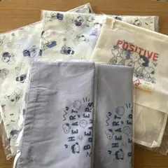 【新品】 スヌーピー トートバッグ ＆ エコバッグ ＆ 巾着袋 計5枚セット