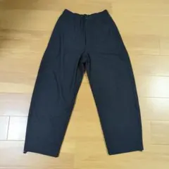 【UNIQLO U】ブラッシュドスウェットワイドパンツ　ダークグレー　XS