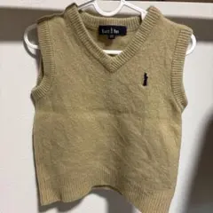 EAST BOY ベージュ Vネック ベスト 120