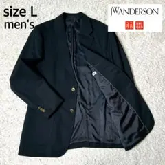 【極美品】UNIQLO× JW ANDERSON 金ボタンジャケット ブラックL