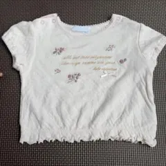 べべ reduction 半袖Tシャツ 花柄刺繍のサムネイル