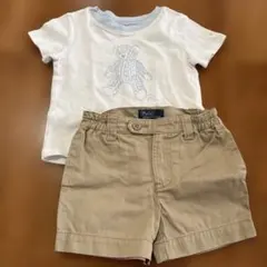 Polo ラルフローレン　ベビー服 Tシャツ90㎝とショートパンツ80㎝セット