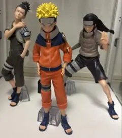 NARUTO一番くじ　うずまきナルト　奈良シカマル　日向ネジ　中忍試験編　3体