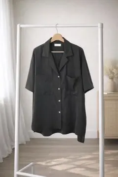 HARE｜トロミカイキンシャツ（半袖）ブラック