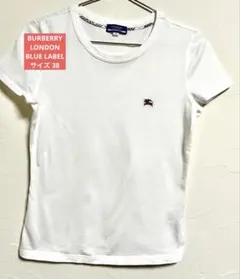 【美品】BURBERRY BLUE LABEL ワンポイント刺繍 Tシャツ