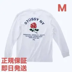 ❗️期間限定SALE❗️ステューシー ブルックリン ローズ ロング Tシャツ　白M