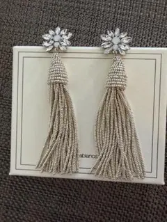 オルガブランカ タッセルピアス シルバー 結婚式 ピアス - メルカリ