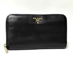 PRADA プラダ　長財布　ラウンドファスナー　サフィアーノレザー　バイカラーのサムネイル