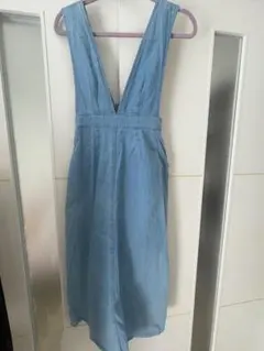 ライトブルー デニムサロペット