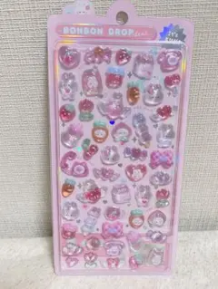 【正規品】ボンボンドロップ シール クーリア ももいろボンボン うさぎ ピンク
