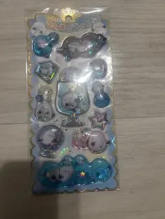キラキラウォーターインシール ウォーターinシール シマエナガ　ぷくぷくシール