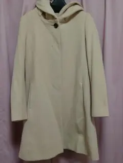 UNTITLED　ベージュ　ウールコート