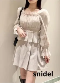 お値下げsnidelオーガンプリーツブラウス　美品