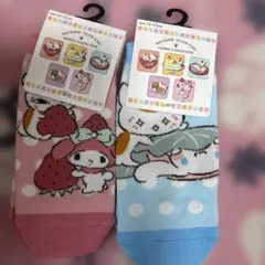 夏目友人帳 サンリオキャラクターズ 靴下 2足セットのサムネイル
