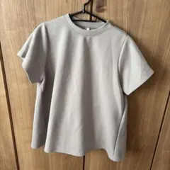 半袖 カットソー グレージュ シンプル