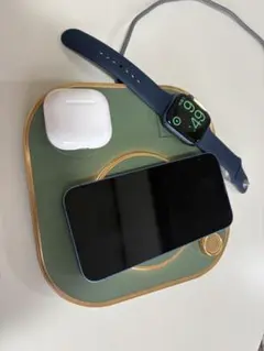 3in1ワイヤレス充電器 Apple対応 同時充電