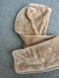 Duffy フード付きネックウォーマー ベージュ