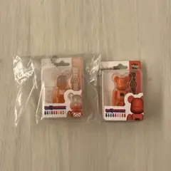 ベアブリック パッケージチャームコレクション オレンジ