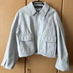 bienvenue オーバーサイズボリュームスリーブファティーグジャケット 