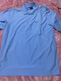 Nike DRI-FIT ライトブルーポロシャツ