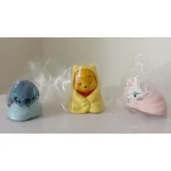 【ディズニー】くるまりスタイル　ガチャガチャ　3個セット