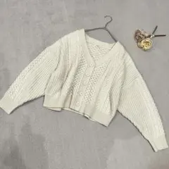 スタディオクリップ studioCLIP カーディガン ニットカーディガン M