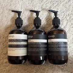 空ボトルAesop ボディクレンザー シャンプー コンディショナー 3点セットのサムネイル