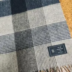 Uta Bison ウール100%チェック柄マフラー