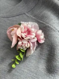 未使用新品☆桜と胡蝶蘭のコサージュ(アートフラワー)