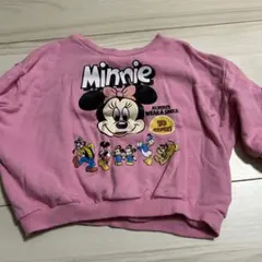 ミニーマウス トレーナー 90サイズ ピンク