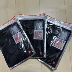 【3着セット販売】 新品未使用！ユニクロ ヒートテック 130 ブラック