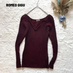 ROMEO GIGU ロメオジリ リブ長袖ニット ウール 日本製 y2kのサムネイル