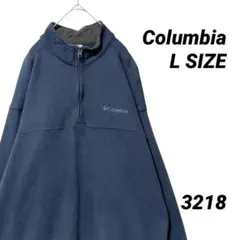 Columbia コロンビア ハーフジップ スウェット Lサイズ ネイビー