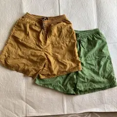 FieldCore ショートパンツ M マスタード・グリーン2枚組