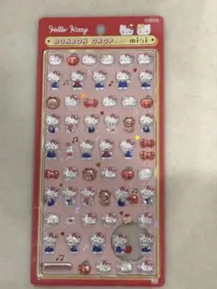 【正規品】赤　ハローキティ ボンボンドロップシール　ミニ