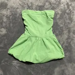 SHEIN ベアトップ チューブトップ ライトグリーン XS