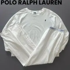 ポロラルフローレン　ルームウェア　セットアップ　レディース　シャツ　パンツ　ロゴ