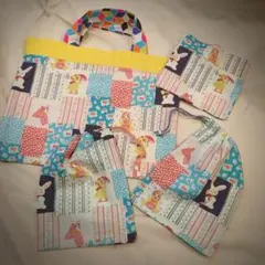 レッスンバック シューズケース ハンドタオル 4点セット 入園 入学 女の子