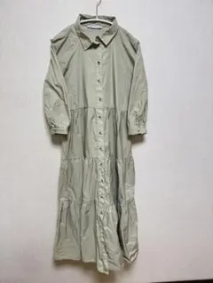 ZARAボタンアップ シャツワンピース