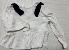 ホワイト 長袖ブラウス サイズ104