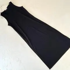 コルザ ノースリーブ ロングワンピース カットソー素材 シンプルカジュアル L