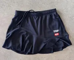 TSP ブラック 卓球ウェア スコート テニス