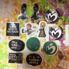 Mrs. GREEN APPLE ゼンジン フレークステッカー 12枚